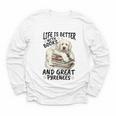 Great Pyrenees Dog Breed Life Is Better With Books And Great Youth Long Sleeve Tee Great Pyrenees Dog Breed Life Is Better With Books And Great Youth Long Sleeve Tee