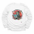 Grim Reaper Reads a Book Youth Long Sleeve Tee
