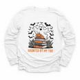 Haunted By My TBR Boo Halloween Book Lover Librarian Youth Long Sleeve Tee Haunted By My TBR Boo Halloween Book Lover Librarian Youth Long Sleeve Tee