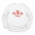 Horny Bull Romance Reader Shirt Spicy Books Bull Pun Youth Long Sleeve Tee