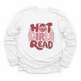 Hot Girls Read Book Lover Feminist Reader Premium Tri-Blend Youth Long Sleeve Tee