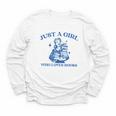 Just a Girl Who Loves Books Book Lover Bookish Youth Long Sleeve Tee Just a Girl Who Loves Books Book Lover Bookish Youth Long Sleeve Tee
