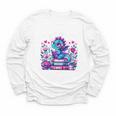 Just A Girl Who Loves Dragons And Books Cute Dragon Reading Premium Tri-Blend Youth Long Sleeve Tee