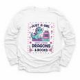 Just A Girl Who Loves Dragons And Books Lover Reading Book Youth Long Sleeve Tee