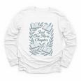 Just One More Chapter Blue Book Lover Reading Quote Youth Long Sleeve Tee Just One More Chapter Blue Book Lover Reading Quote Youth Long Sleeve Tee