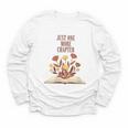 Just One More Chapter Book Lovers Floral Youth Long Sleeve Tee