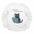 Just One More Chapter Bookworm Cat Book Lover Youth Long Sleeve Tee Just One More Chapter Bookworm Cat Book Lover Youth Long Sleeve Tee
