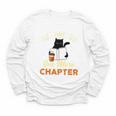 Just One More Chapter Fun Cat Coffee Reading Book Premium Tri-Blend Youth Long Sleeve Tee