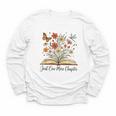 Just One More Chapter Open Book Flowers Youth Long Sleeve Tee Just One More Chapter Open Book Flowers Youth Long Sleeve Tee