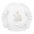 Just One More Chapter Reading Skeleton Book Lover Premium Tri-Blend Youth Long Sleeve Tee