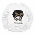 Librarian Teacher Messy Bun Life Book Library Back To School Youth Long Sleeve Tee