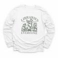 Libraries Are For Everyone Racoon Read Banned Book Librarian Youth Long Sleeve Tee