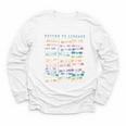Library Card Vintage Book Due Date Bookish Rainbow Reading Youth Long Sleeve Tee