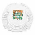 Lifting To Hold More Books Weightlifting Workout Gym Lover Youth Long Sleeve Tee