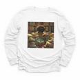 Melanin Afro Women Educated Reading Book History Girls Youth Long Sleeve Tee