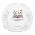 a New Chapter Begins Retired 2025 Floral Book Retirement Youth Long Sleeve Tee a New Chapter Begins Retired 2025 Floral Book Retirement Youth Long Sleeve Tee