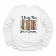 I Have No Shelf Control Flower Book Bookish Youth Long Sleeve Tee