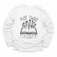 Plot Twist I'm Going To Be A Big Brothers Literary Book Boys Youth Long Sleeve Tee