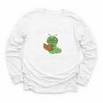 Professional Bookworm Reading Lover Cute Worm Glasses Book Youth Long Sleeve Tee