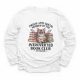 Proud Introverted Book Club Anti Social Reader Pet Cat Youth Long Sleeve Tee