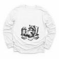 Raccoon Reading A Book Vintage Trash Reader Youth Long Sleeve Tee
