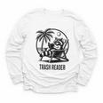 Raccoon Reading Books Summer Humor Trash Reader Youth Long Sleeve Tee Raccoon Reading Books Summer Humor Trash Reader Youth Long Sleeve Tee