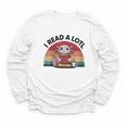 I Read Alotl Axolotl Retro Reading Books Lover Vintage Youth Long Sleeve Tee I Read Alotl Axolotl Retro Reading Books Lover Vintage Youth Long Sleeve Tee