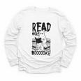 Read More Books Ghost Halloween Reading Teacher Literacy Youth Long Sleeve Tee Read More Books Ghost Halloween Reading Teacher Literacy Youth Long Sleeve Tee
