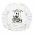 Read Books Be Kind Stay Weird Skeleton Reading Book Lover Youth Long Sleeve Tee Read Books Be Kind Stay Weird Skeleton Reading Book Lover Youth Long Sleeve Tee
