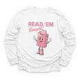 Read 'Em Western Cowgirl Retro Groovy Reading Books Youth Long Sleeve Tee