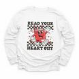 Read Your Heart Out Teacher Valentines Book Lover Youth Long Sleeve Tee