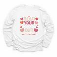 Read Your Heart Out Teacher Valentines Day Reading Book Love Youth Long Sleeve Tee Read Your Heart Out Teacher Valentines Day Reading Book Love Youth Long Sleeve Tee