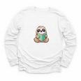 I Read Past My Bedtime Reading Sloth Book Lover Youth Long Sleeve Tee