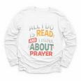Read And Think About Prayer Faith & Book Lover Premium Youth Long Sleeve Tee Read And Think About Prayer Faith & Book Lover Premium Youth Long Sleeve Tee