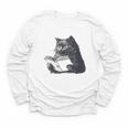 Reading Cat Cat Book Lover Youth Long Sleeve Tee