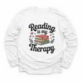 Reading Is My Therapy Book Lover Bookworm Youth Long Sleeve Tee