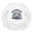 Readsolotl Book Lover Reading Axolotl Kids Reader Youth Long Sleeve Tee