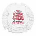 Retro Groovy Valentine Men Women Kid Tees By Emily All Booked For Valentines Book Reading Bookworm Nerdy Youth Long Sleeve Tee