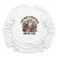 Retro I Just Want To Read Books And Pet Cats Cat Youth Long Sleeve Tee Retro I Just Want To Read Books And Pet Cats Cat Youth Long Sleeve Tee