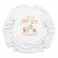 I Run ON HOT Tea & Books Reader Reading Meme Youth Long Sleeve Tee