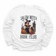 Salem Witch Book Club Bookish Retro Halloween Cat Youth Long Sleeve Tee Salem Witch Book Club Bookish Retro Halloween Cat Youth Long Sleeve Tee