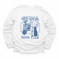Sarcastic Anti Social Book Club Cat Skull Book Lover Youth Long Sleeve Tee Sarcastic Anti Social Book Club Cat Skull Book Lover Youth Long Sleeve Tee