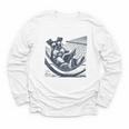 Schnauzer Hammock Reading Book Schnauzer Glasses Youth Long Sleeve Tee