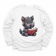 Scottish Terrier Reading a Book Dog Youth Long Sleeve Tee Scottish Terrier Reading a Book Dog Youth Long Sleeve Tee