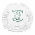 He Sees What You'Ve Been Reading Christmas Bookish Santa Premium Tri-Blend Youth Long Sleeve Tee
