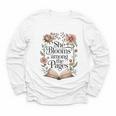 She Blooms Among The Pages Women Mom Wife Floral Book Lover Premium Tri-Blend Youth Long Sleeve Tee She Blooms Among The Pages Women Mom Wife Floral Book Lover Premium Tri-Blend Youth Long Sleeve Tee