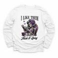 Smut Reader Spicy Book Romance I Like Them Thick & Spicy Youth Long Sleeve Tee