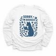 Sorry I'm Booked Cat Reading Book Boho Flowers Vintage Youth Long Sleeve Tee Sorry I'm Booked Cat Reading Book Boho Flowers Vintage Youth Long Sleeve Tee