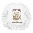 Stay At My Pad And Read Books Frog Introvert Reading Youth Long Sleeve Tee