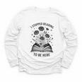 I Stopped Reading To Be Here Introvert Book Lover Bookworm Youth Long Sleeve Tee